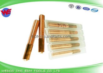 80mm Panjang Tembaga Elektroda Bahan M12 Tembaga Thread Taper Untuk Mesin CNC EDM