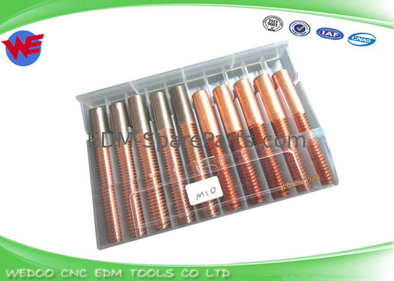 M8 Tungsten Copper EDM Bor Elektroda, Rod Shape Copper Electrode Untuk EDM