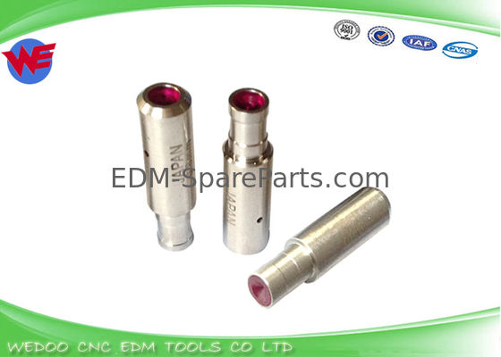 EDM Z140 1.0 mm Mesin Pengeboran suku cadang Ruby Pipe Guide Dengan 8 * 6 * 30mmL