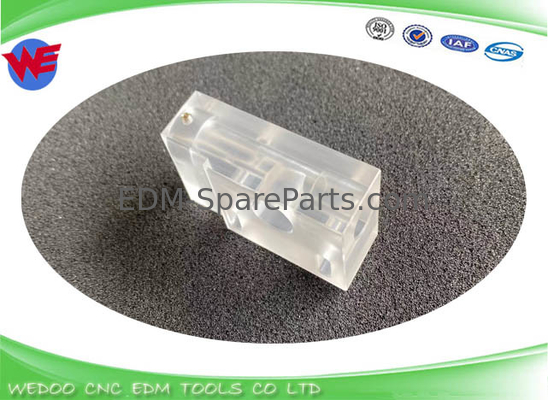 A290-8119-X393 Blok Panduan Kawat Umpan Polikarbonat 33.5*21*62 Untuk Bagian Fanuc EDM