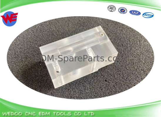 A290-8119-X393 Blok Panduan Kawat Umpan Polikarbonat 33.5*21*62 Untuk Bagian Fanuc EDM