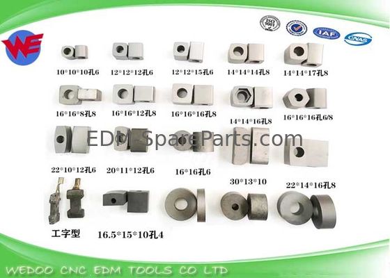 Kontak Daya EDM Wire Cut Tungsten YG8 Square Blok Bentuk Konduktif