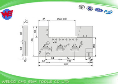 SV280-100mm 120MM SV280-150mm Jig Holder Klem Perlengkapan Kawat EDM CNC Catok Baja